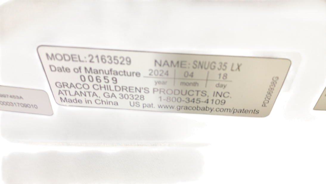 Graco SnugRide LX Infant Car Seat, 2024, Elko