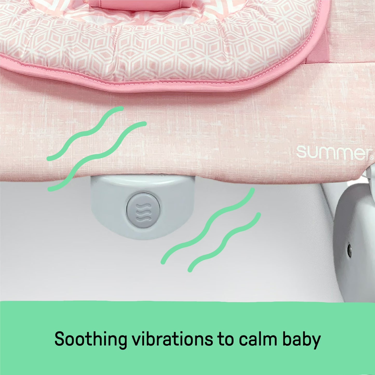 Summer by Ingenuity 2-in-1 Bouncer & Rocker Duo for Infants - Pink