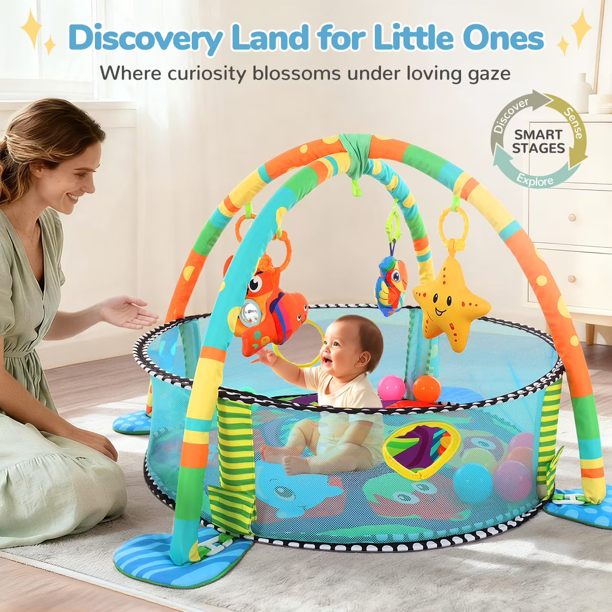 Baby Play Mat, Domipet 3 in 1