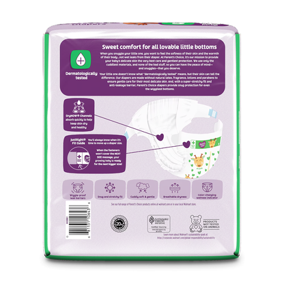 Parent's Choice Dry & Gentle Diapers Size 5, 27 Count (Select for More Options)