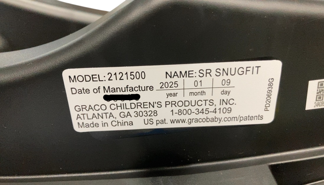 Graco SnugRide SnugFit Infant Car Seat, Gotham, 2025