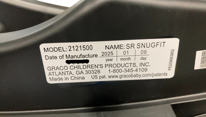 Graco SnugRide SnugFit Infant Car Seat, Gotham, 2025