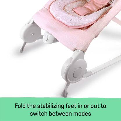 Summer by Ingenuity 2-in-1 Bouncer & Rocker Duo for Infants - Pink
