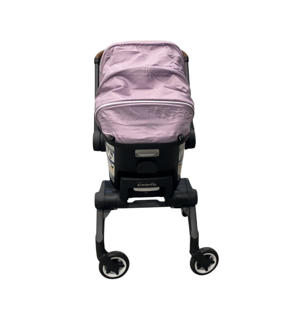 Evenflo Shyft Dual Ride Infant Car Seat Stroller Combo, Agate, 2025, with Carryall Storage and Green & Gentle Fabric