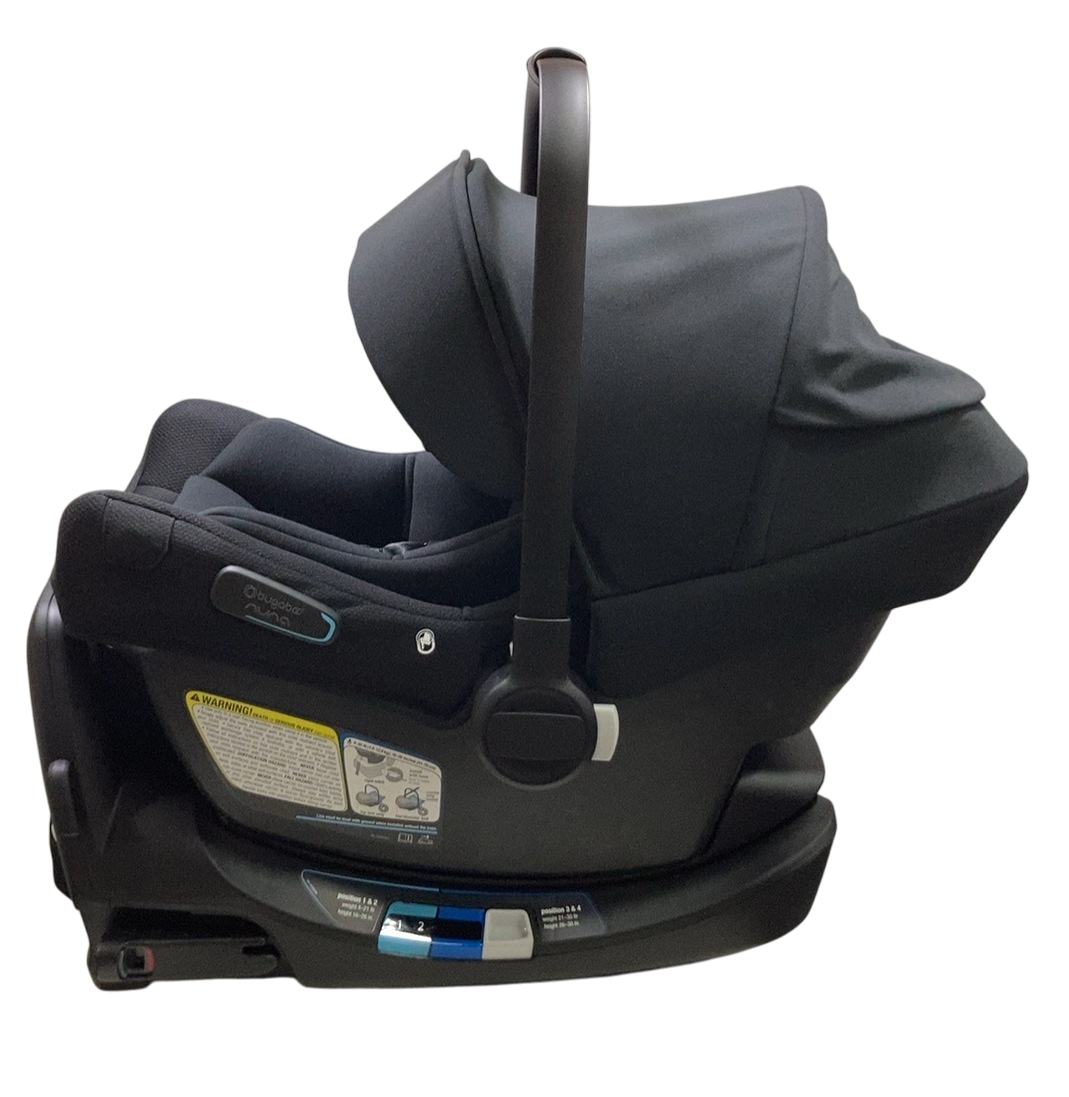 Bugaboo Turtle Air Shield by Nuna Car Seat, Black, 2024