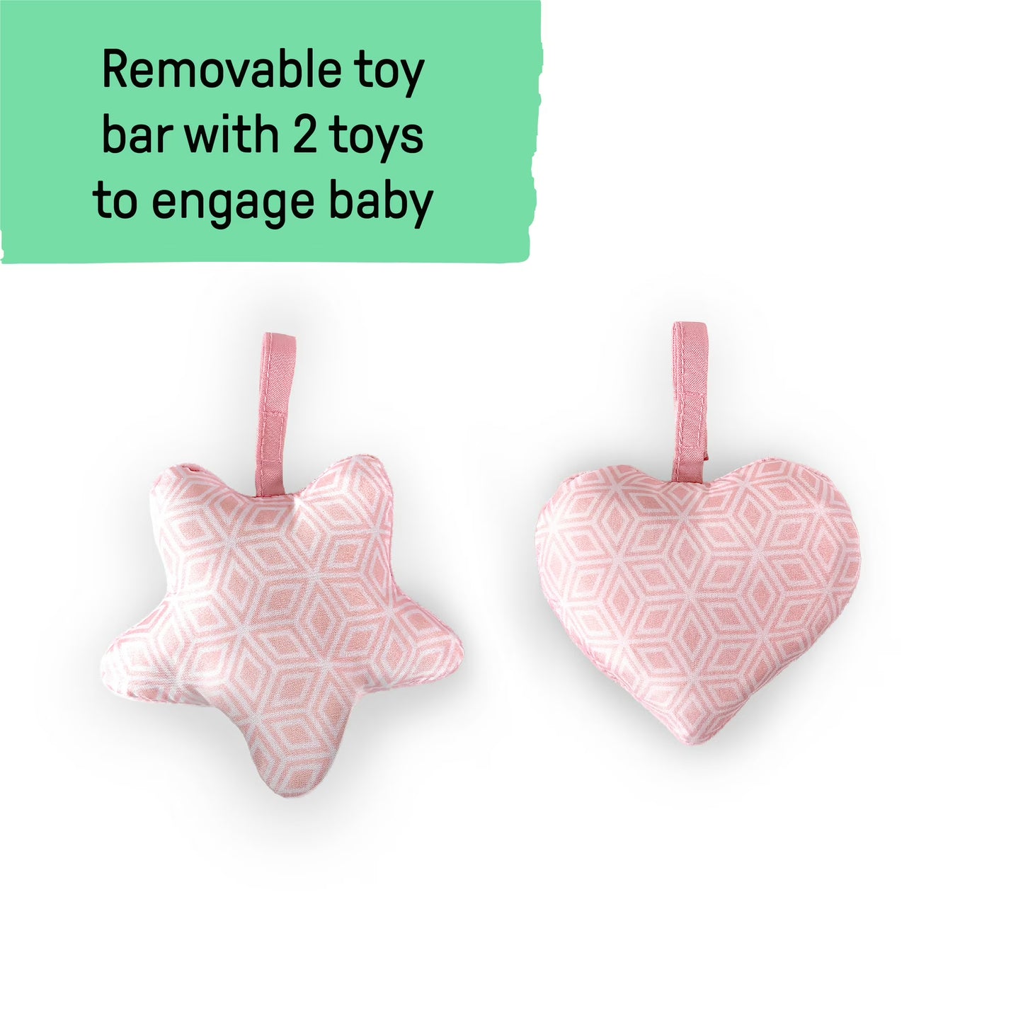Summer by Ingenuity 2-in-1 Bouncer & Rocker Duo for Infants - Pink
