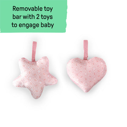 Summer by Ingenuity 2-in-1 Bouncer & Rocker Duo for Infants - Pink