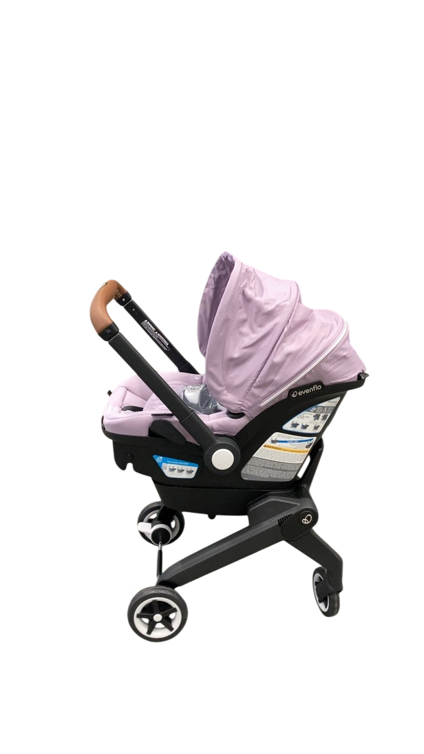 Evenflo Shyft Dual Ride Infant Car Seat Stroller Combo, Agate, 2025, with Carryall Storage and Green & Gentle Fabric