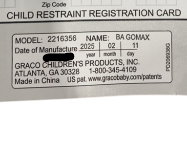 Graco Gomax Infant Car Seat Base, 2025