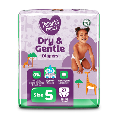 Parent's Choice Dry & Gentle Diapers Size 5, 27 Count (Select for More Options)