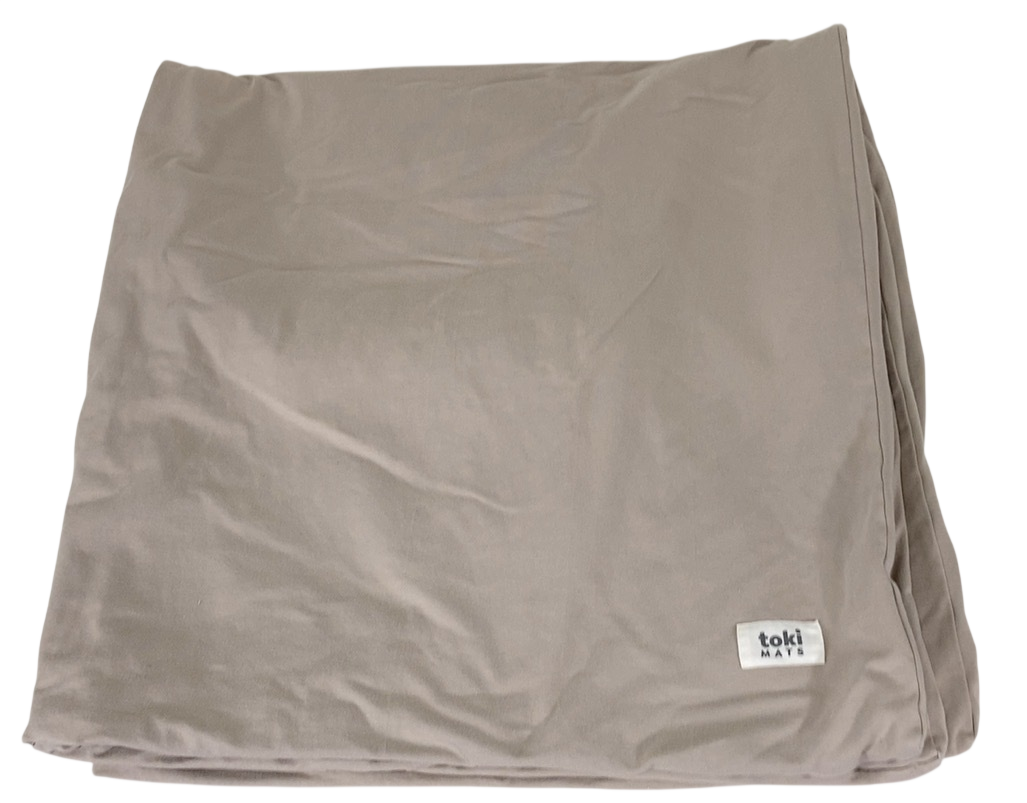 Toki Kids Standard Mat Cover 40" x 40", Cloud + Sandcastle