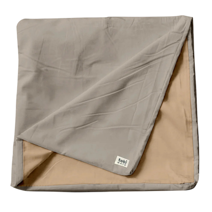 Toki Kids Standard Mat Cover 40" x 40", Cloud + Sandcastle