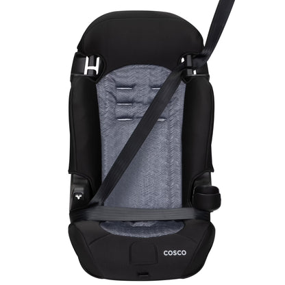 Cosco Kids Finale 2-in-1 Toddler Booster Car Seat, Fiberwave II, Black/Grey