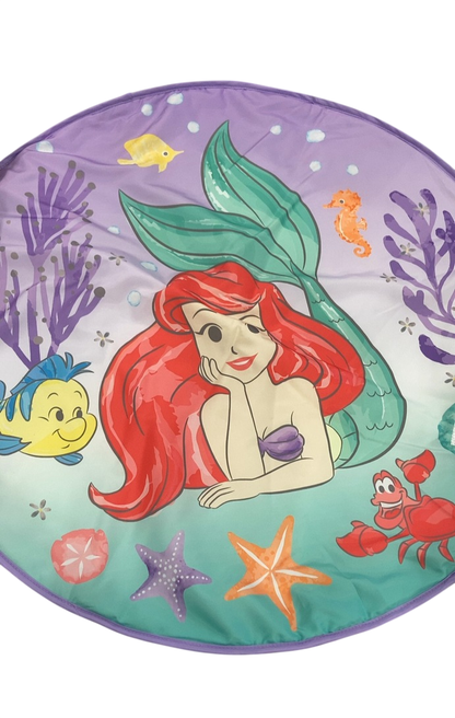 Bright Starts Disney Baby The Little Mermaid Twinkle Trove Light-Up Musical Baby Activity Gym with Tummy Time Pillow, Newborn+