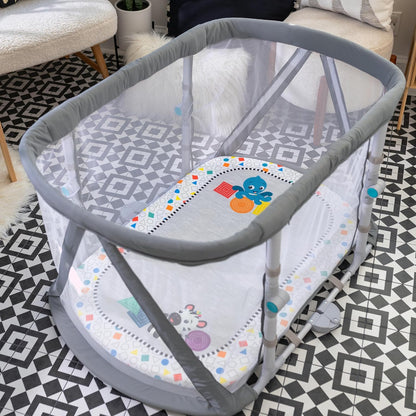 Baby Einstein Kick & Snooze 3-in-1 Foldable Playard, Grey