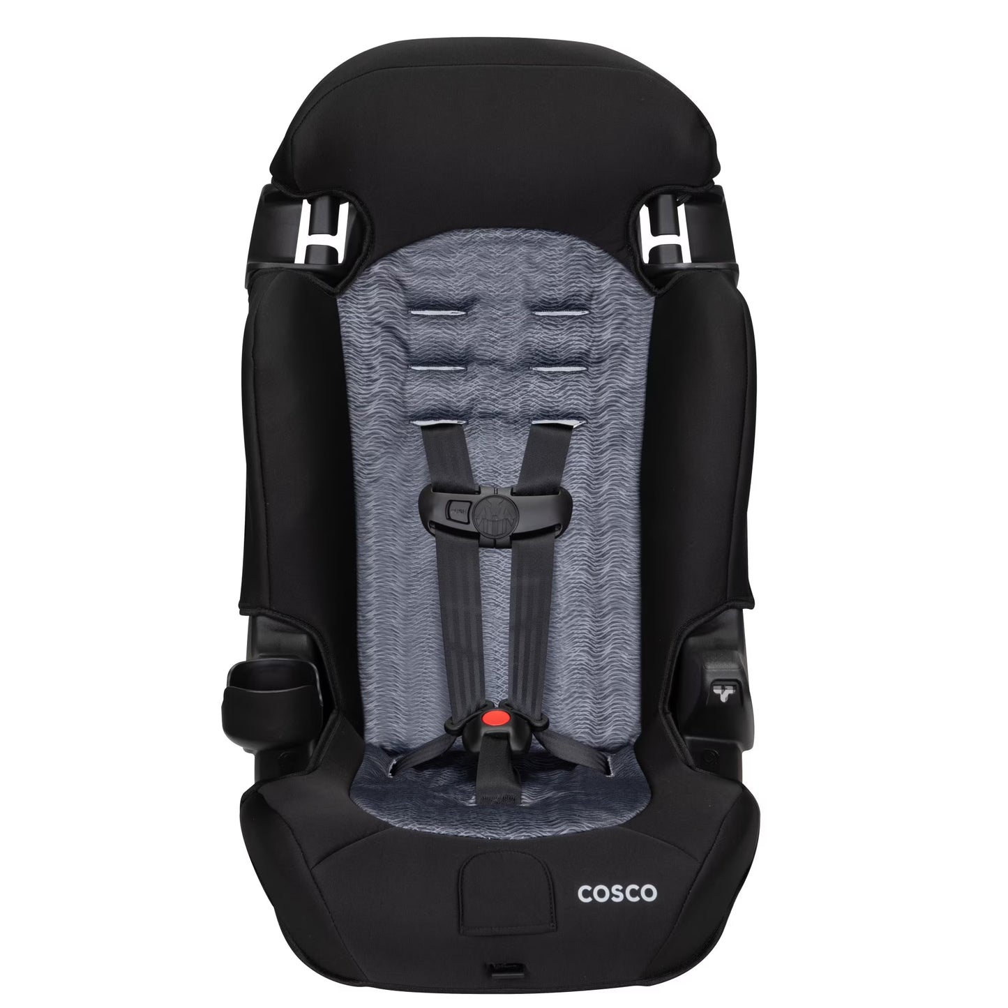 Cosco Kids Finale 2-in-1 Toddler Booster Car Seat, Fiberwave II, Black/Grey