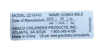 Graco GoMax Baseless Infant Car Seat ft. Insta-Install Rigid LATCH, Ace, 2025, Without Base
