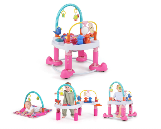 Infans Baby Bouncer Activity Center 5-in-1 , Pink