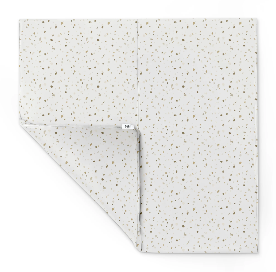 Toki Kids Vegan Leather Mat Standard, Terrazzo Chalk