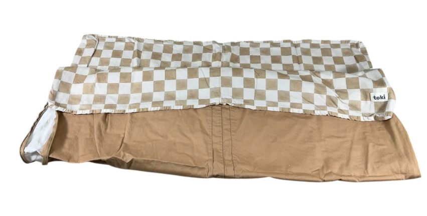 Toki Kids Standard Mat Cover 40" x 40", Checker Toffee