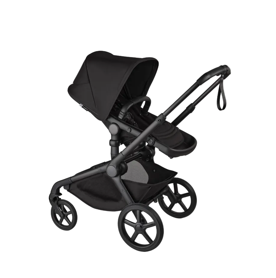 Bugaboo Kangaroo Single To Double Stroller, 2026, Black, Midnight Black, Midnight Black