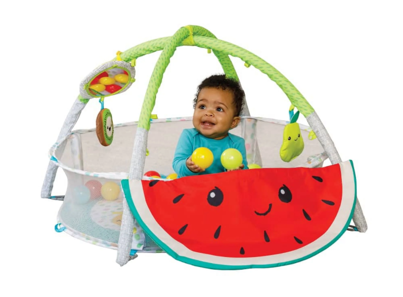 Infantino 4-in-1 Jumbo Activity Gym and Ball Pit, Fruit