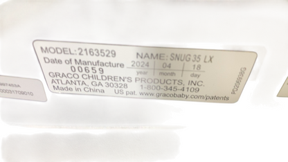 Graco SnugRide LX Infant Car Seat, 2024, Elko