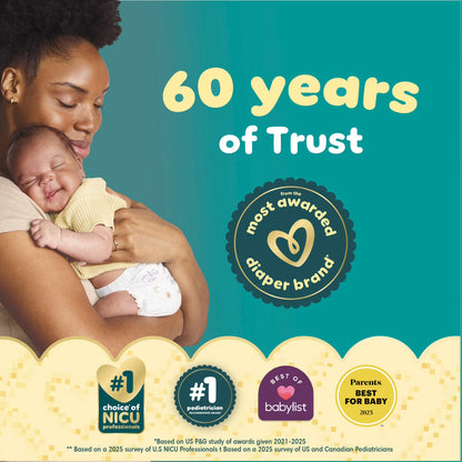 Pampers Swaddlers Baby Diapers Size Newborn, 84 Count (Select for More Options)