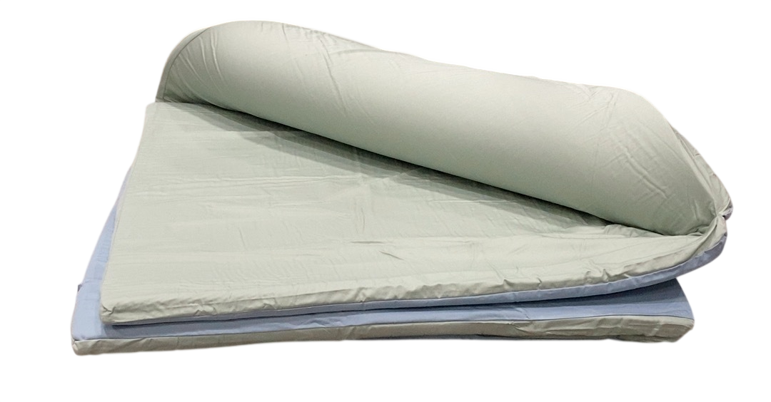 Toki Kids Mega Padded Play Mat 55" x 55", Sage + Breeze