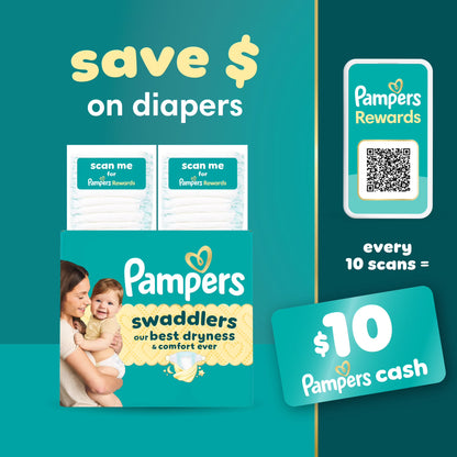 Pampers Swaddlers Baby Diapers Size Newborn, 84 Count (Select for More Options)