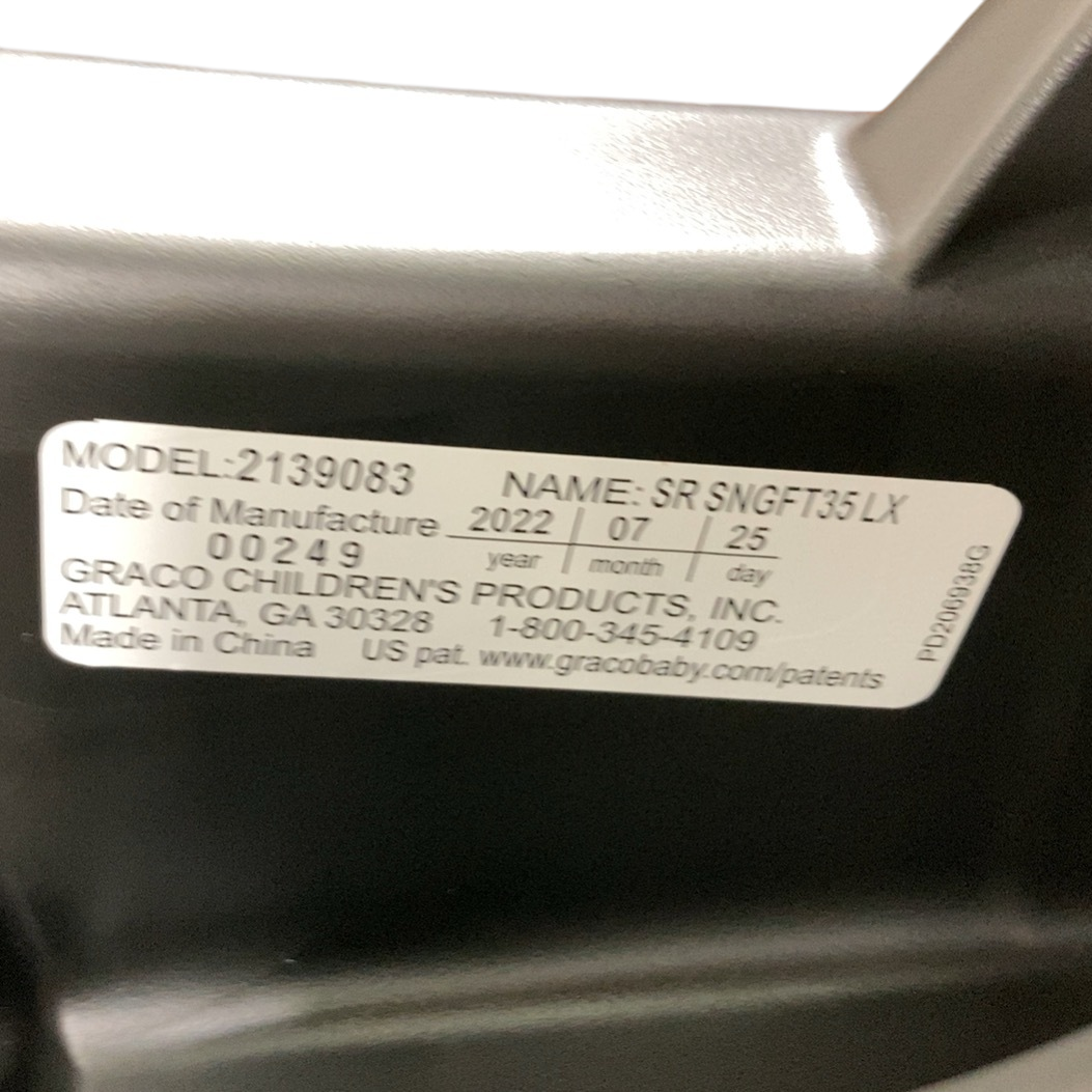 Graco SnugRide SnugFit LX Infant Car Seat, 2022, Nash