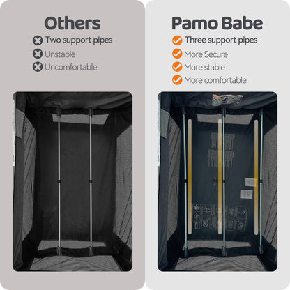Pamo Babe 4-in-1 Baby Playard with Bassinet & Changing Table for Newborn