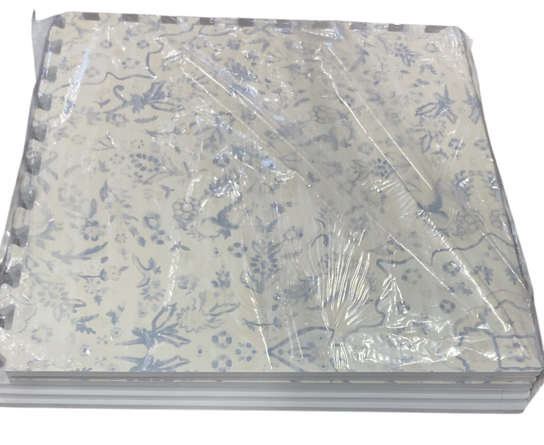House of Noa Little Nomad Play Mat, 4x6, Delft blue, Emile