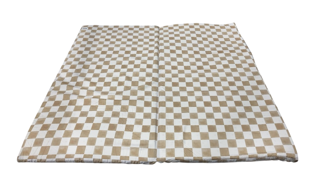 Toki Kids Standard Padded Play Mat 40" x 40", Checker Toffee