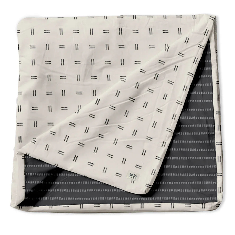 Toki Kids Standard Mat Cover 40" x 40", Mudcloth